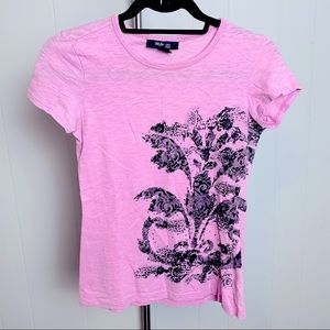 50%off Lilac top with lace print